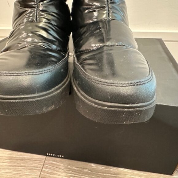 Sorel Joan of Arctic Next Lite Mid Puffy Snow Boots Black Sz 8 - Picture 7 of 8